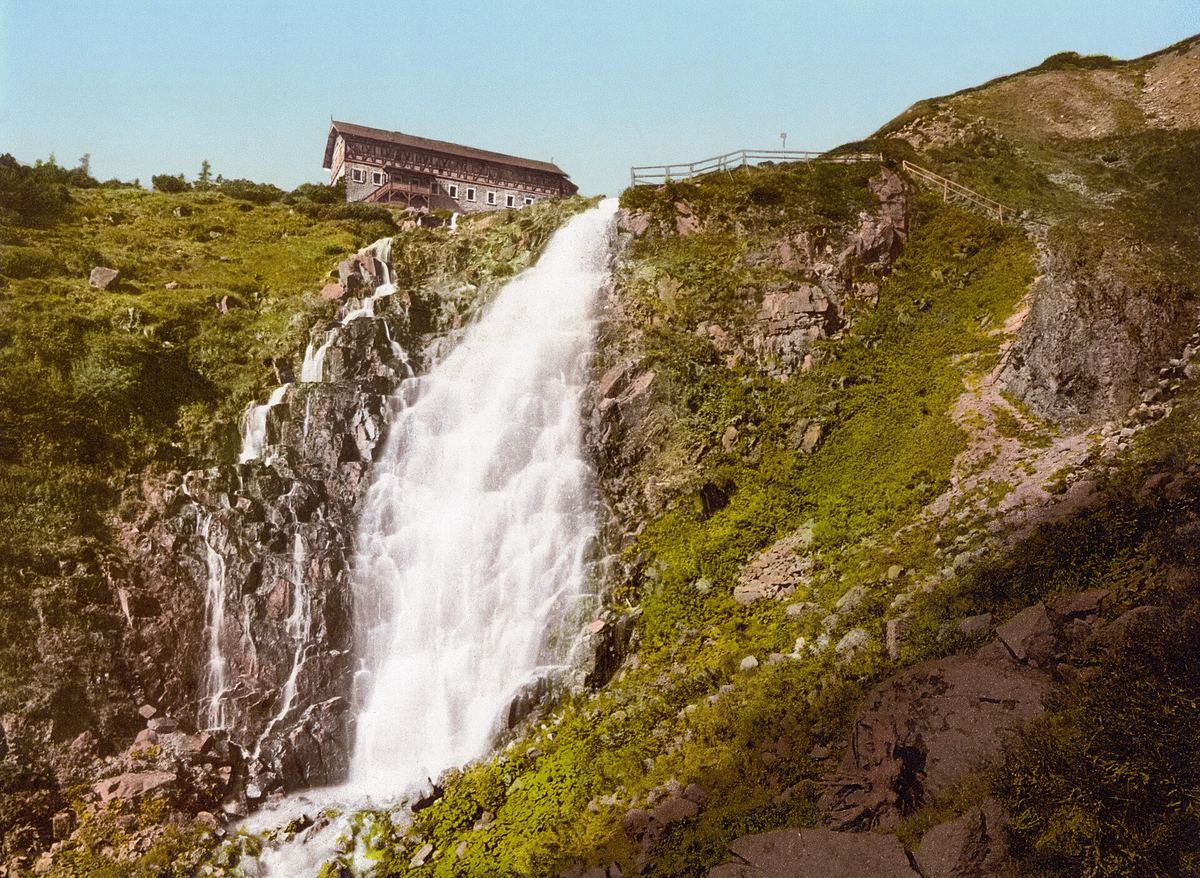 Der Elbfall (Labský vodopád) an der Kante des Elbgrunds